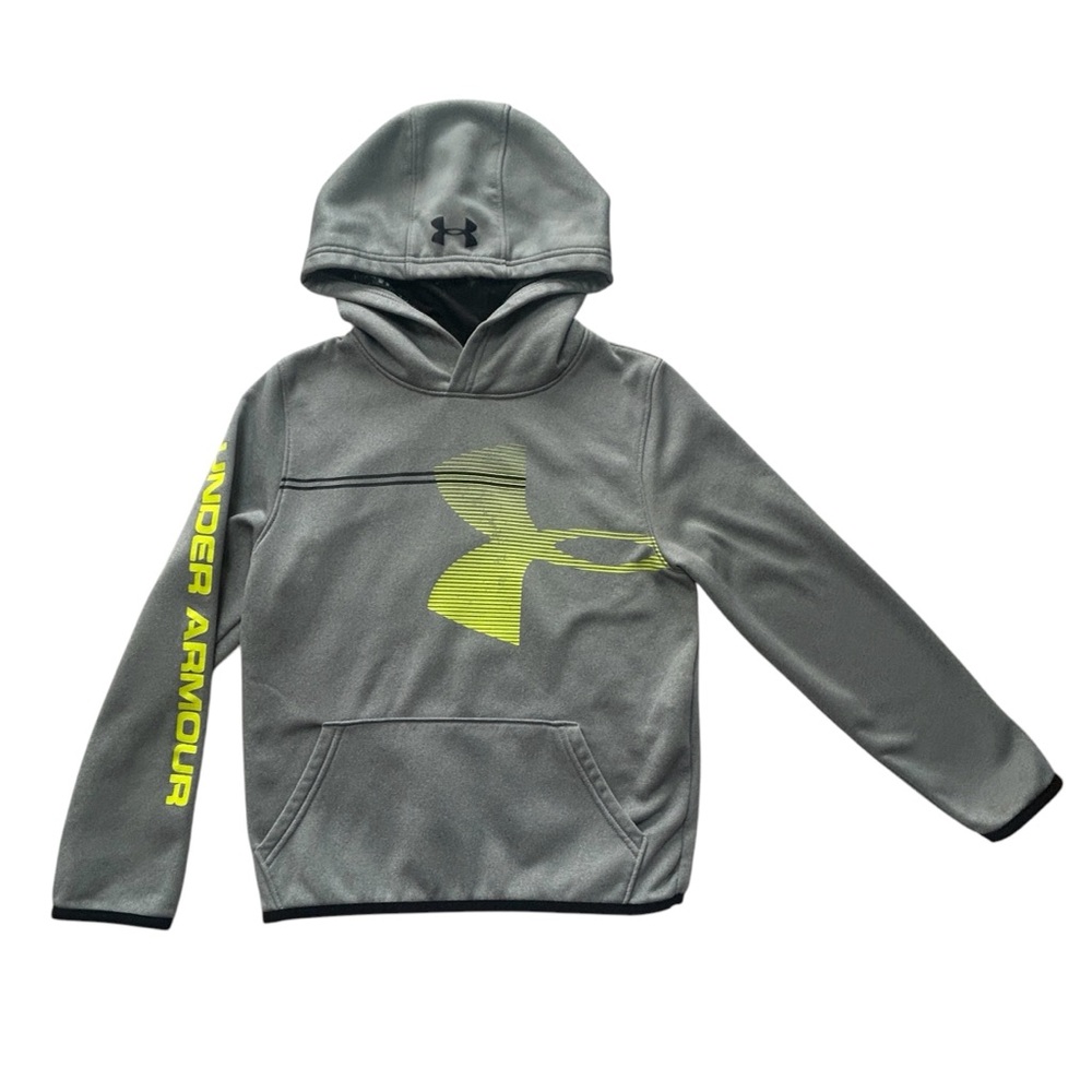 Under Armour Boys Fleece Hoodie Sweatshirt Loose Fit Graphic Pullover 1318227